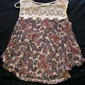 Cato Tank Top Paisley design